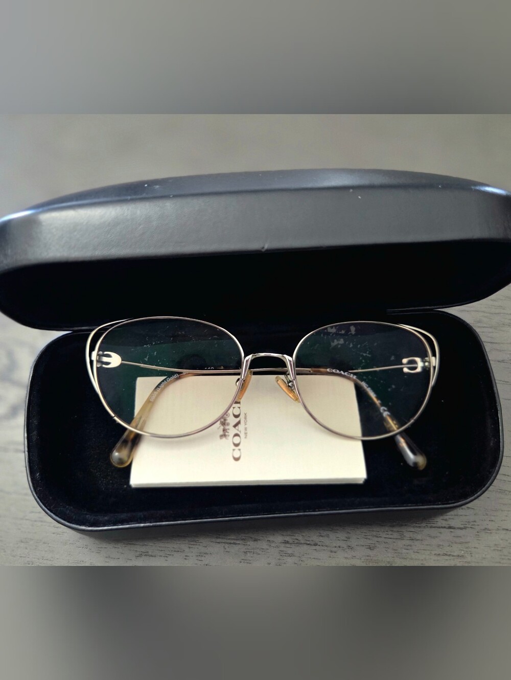 Coach Vintage Looking Silver Eyeglass Frames